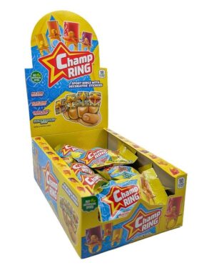 Flix Candy Champ Sports Lollipop Rings 24ct